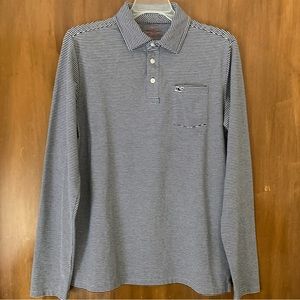 Vineyard Vines Boy’s Edgartown Long Sleeve Feeder Stripe Polo